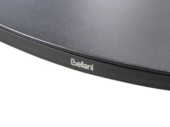Outlet Beliani Set da pranzo da giardino 4 posti MALETTO/TAVIANO con cuscini Metallo Nero Marrone Nero