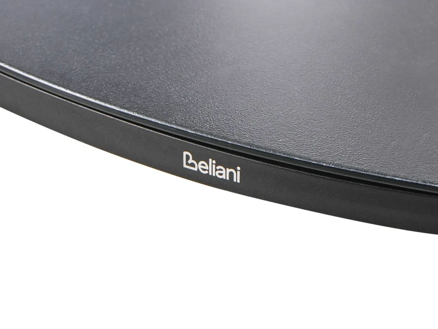 Outlet Beliani Set da pranzo da giardino 4 posti MALETTO/TAVIANO con cuscini Metallo Nero Marrone Nero