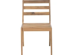 Beliani Set da pranzo da giardino 6 posti CHIOGGIA Legno di acacia certificato chiaro Marrone
