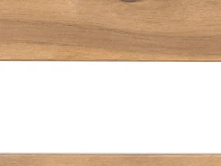 Outlet Beliani Set da pranzo da giardino 8 posti CHIOGGIA Legno di acacia certificato chiaro Marrone