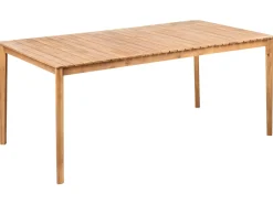 New Beliani Set da pranzo da giardino 6 posti JACO/SUMIRAGO Legno d'acacia chiaro Marrone