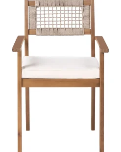 New Beliani Set da pranzo da giardino 6 posti JACO/SUMIRAGO Legno d'acacia chiaro Marrone