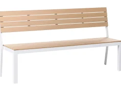Best Beliani Set da pranzo da giardino 7 posti COMO/PRATO Beige Bianco Beige