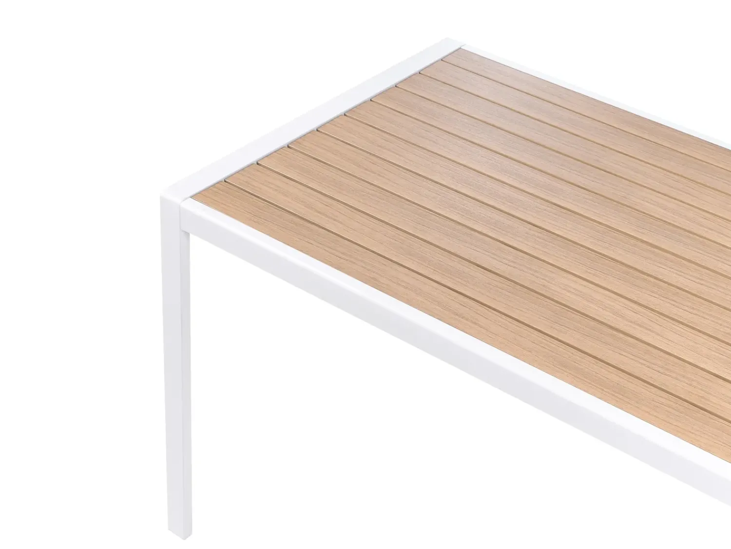 Beliani Set da pranzo da giardino 4 posti VISSO Grigio/Bianco Bianco Beige Grigio