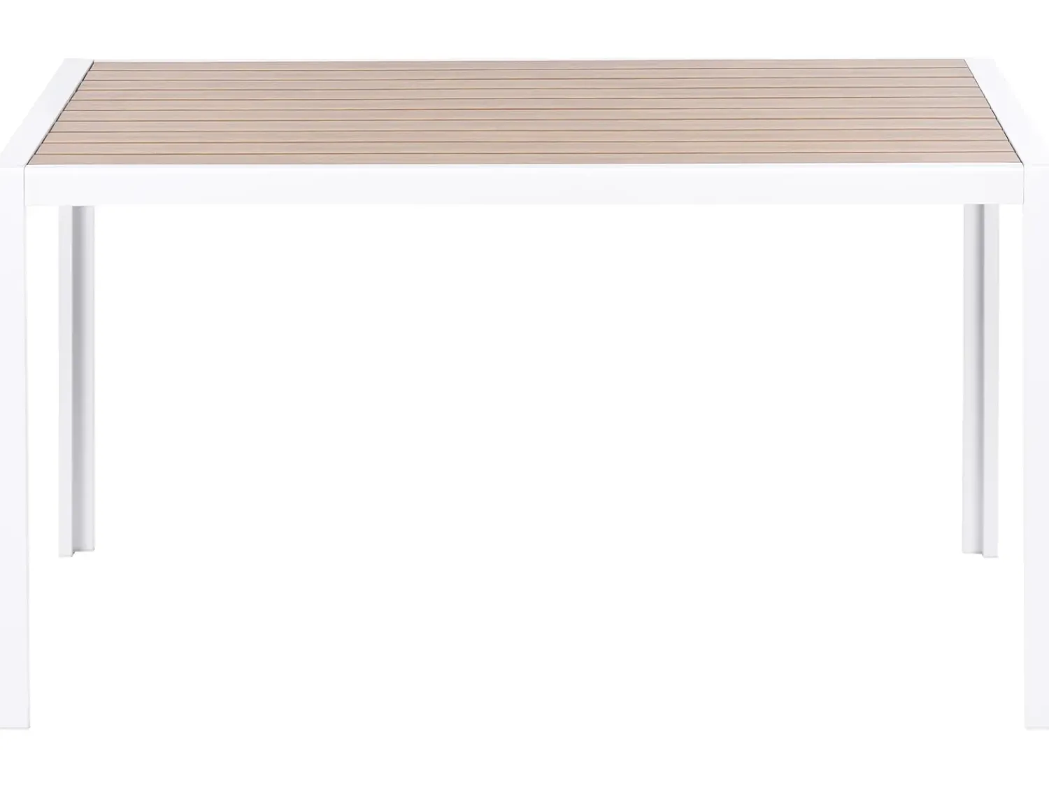 Beliani Set da pranzo da giardino 4 posti VISSO Grigio/Bianco Bianco Beige Grigio