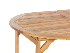 Beliani Set da pranzo da giardino 8 posti MAUI PREMIUM Legno d'acacia Blu Blu Marrone