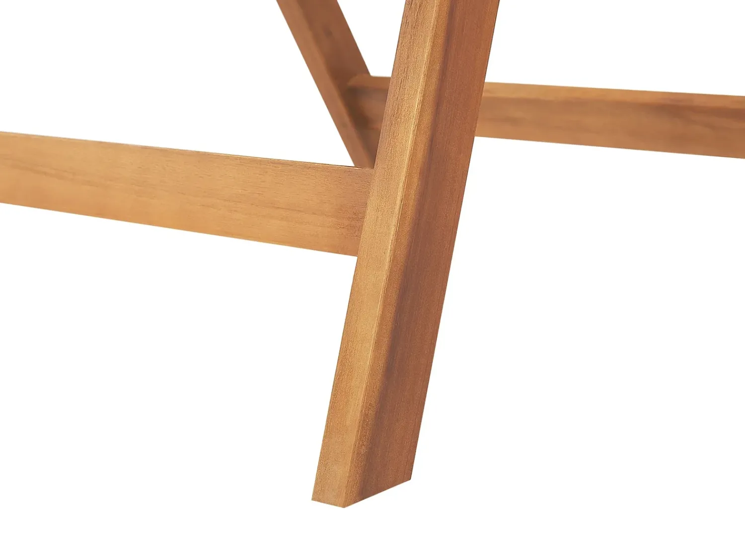 New Beliani Set da pranzo da giardino 6 posti JAVA PREMIUM Legno d'acacia Blu Blu Marrone