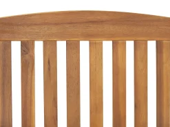 New Beliani Set da pranzo da giardino 6 posti JAVA PREMIUM Legno d'acacia Blu Blu Marrone