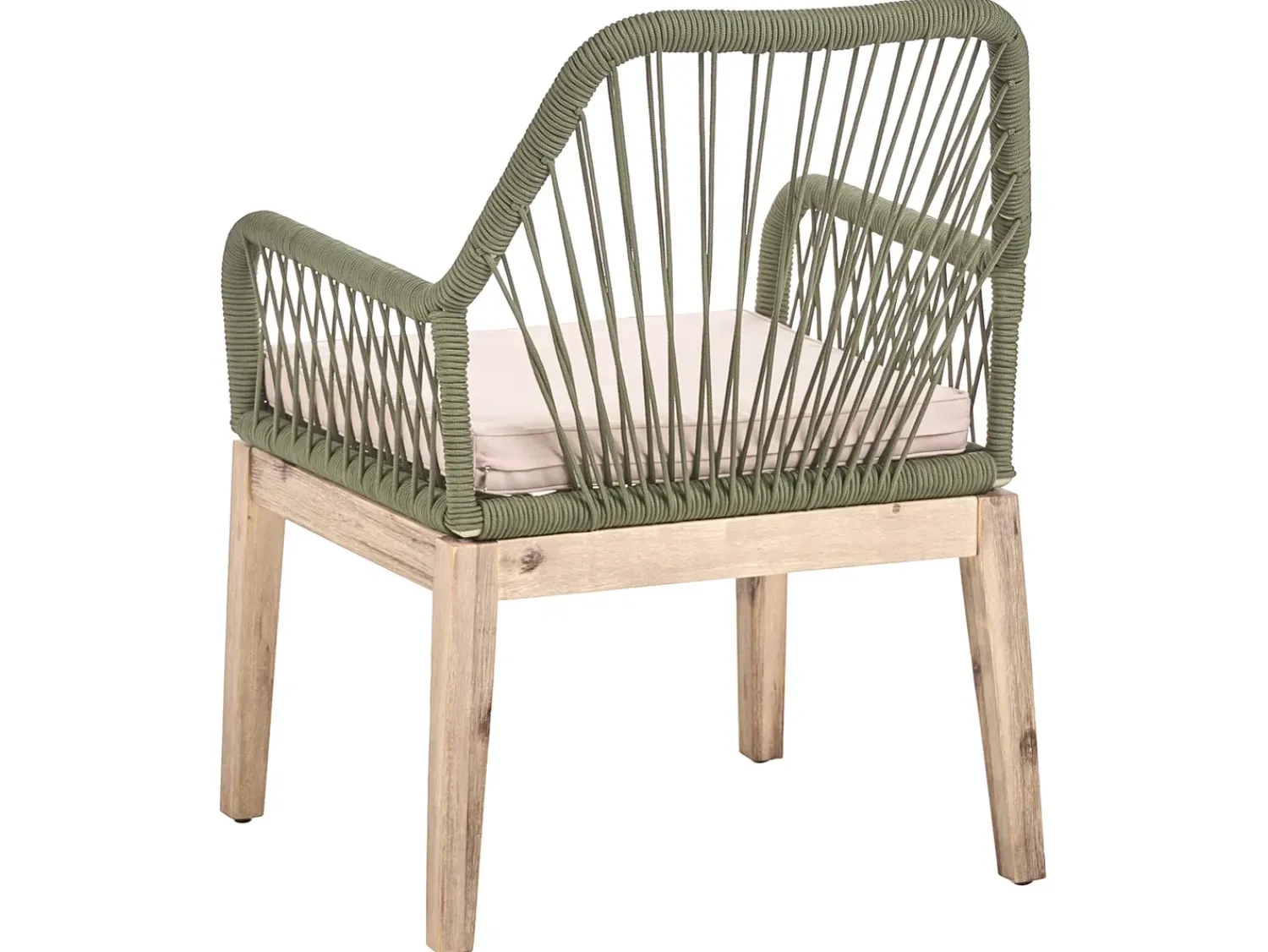 Online Beliani Set da pranzo da giardino 6 posti OLBIA Verde oliva Beige Marrone Verde