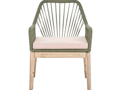 Online Beliani Set da pranzo da giardino 6 posti OLBIA Verde oliva Beige Marrone Verde