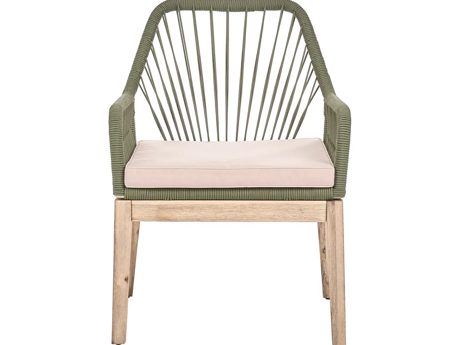 Online Beliani Set da pranzo da giardino 6 posti OLBIA Verde oliva Beige Marrone Verde