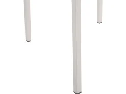 Hot Beliani Set da pranzo da giardino 6 posti GROSSETO Piastra tripla Granito Lucido Grigio/Nero Argento Nero