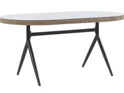 Beliani Set da pranzo da giardino 6 posti ALIANO II con cuscini Rattan sintetico (PE) Beige Beige Beige Naturale Nero