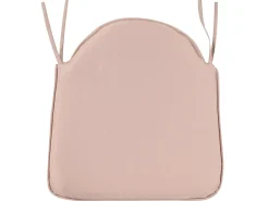 Beliani Set da pranzo da giardino 6 posti ALIANO con cuscini Rattan sintetico (PE) Rosa pastello Beige Naturale Nero Rosa