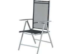 Outlet Beliani Set da pranzo da giardino 6 posti CATANIA Nero Argento Nero