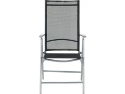 Outlet Beliani Set da pranzo da giardino 6 posti CATANIA Nero Argento Nero