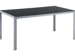 Outlet Beliani Set da pranzo da giardino 6 posti CATANIA Nero Argento Nero