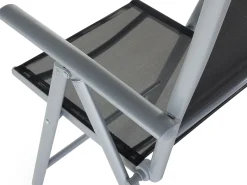 Outlet Beliani Set da pranzo da giardino 6 posti CATANIA Nero Argento Nero