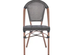 Discount Beliani Set da pranzo da giardino 4 posti RIFREDDO Rattan sintetico (PE) Grigio Marrone Grigio