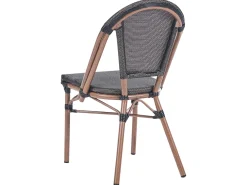 Discount Beliani Set da pranzo da giardino 4 posti RIFREDDO Rattan sintetico (PE) Grigio Marrone Grigio