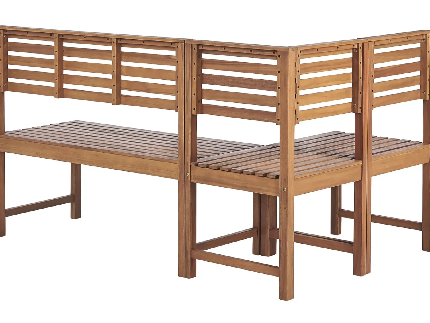 Sale Beliani Set da pranzo per balcone 4 posti TREIA Legno d'acacia Marrone