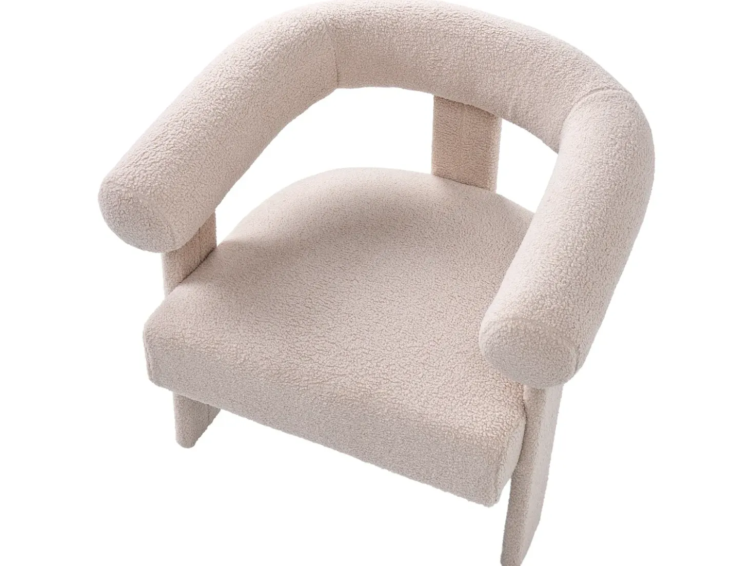 Set da salotto ILBRO Bouclé Beige chiaro