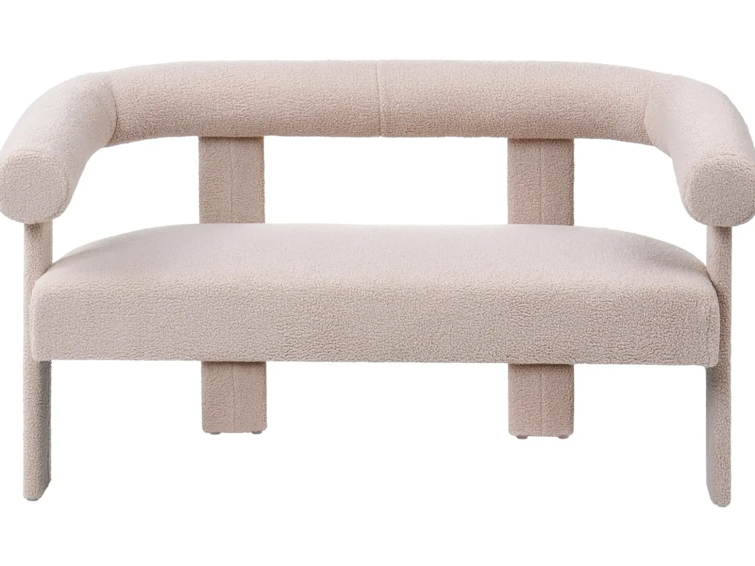 Set da salotto ILBRO Bouclé Beige chiaro
