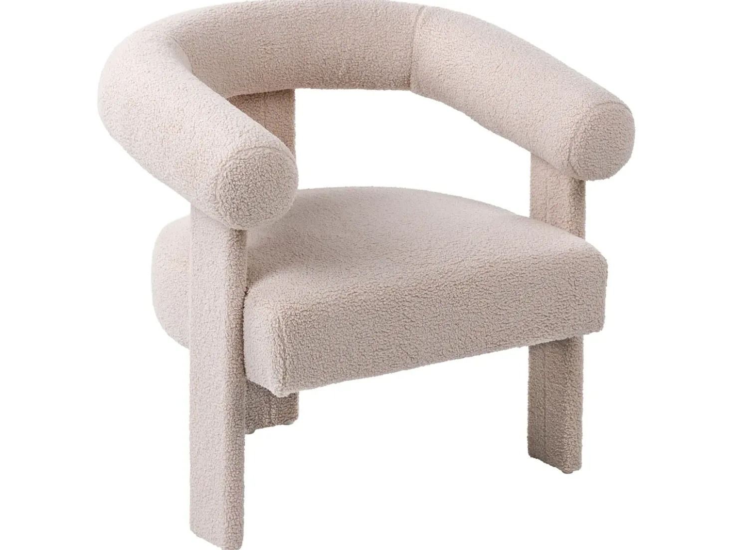 Set da salotto ILBRO Bouclé Beige chiaro