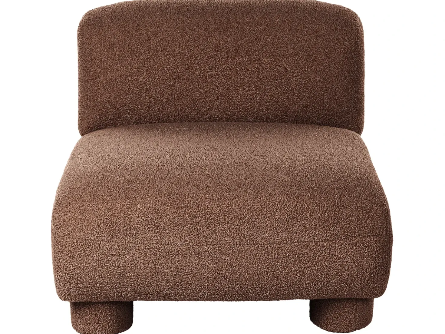 Set da salotto modulare 4 posti MJALBI Bouclé Marrone