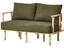 Set da salotto 3 posti ASKER Bouclé Verde scuro
