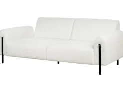 Set da salotto 4 posti ASKIM Bouclé Bianco