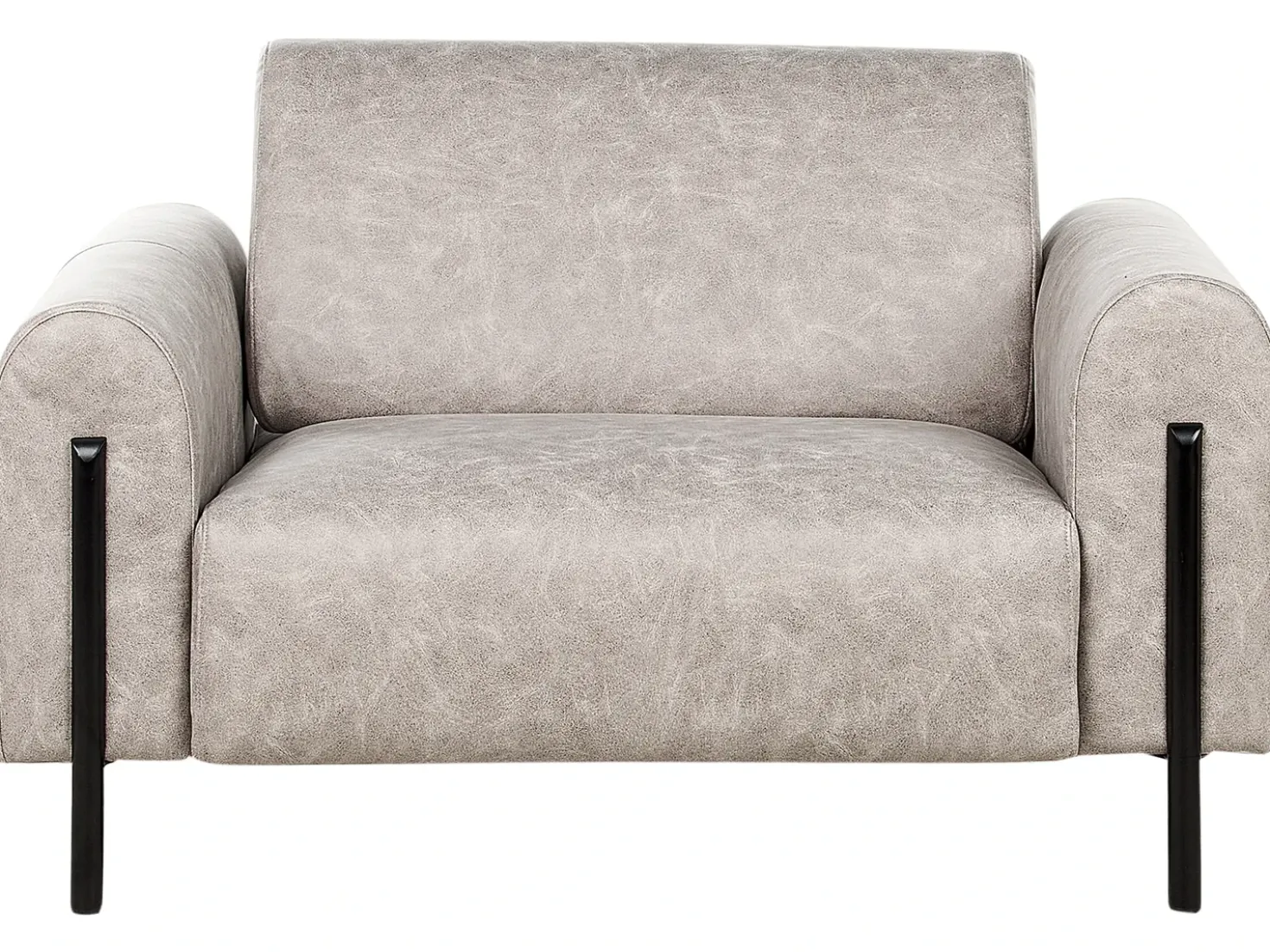 Set da salotto 4 posti ASKIM Tessuto Grigio chiaro