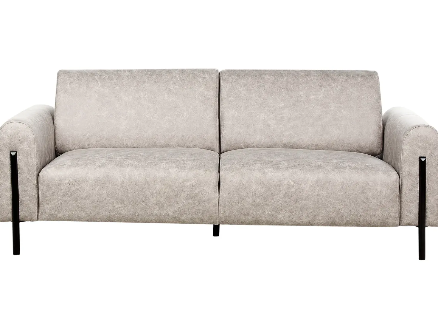 Set da salotto 4 posti ASKIM Tessuto Grigio chiaro