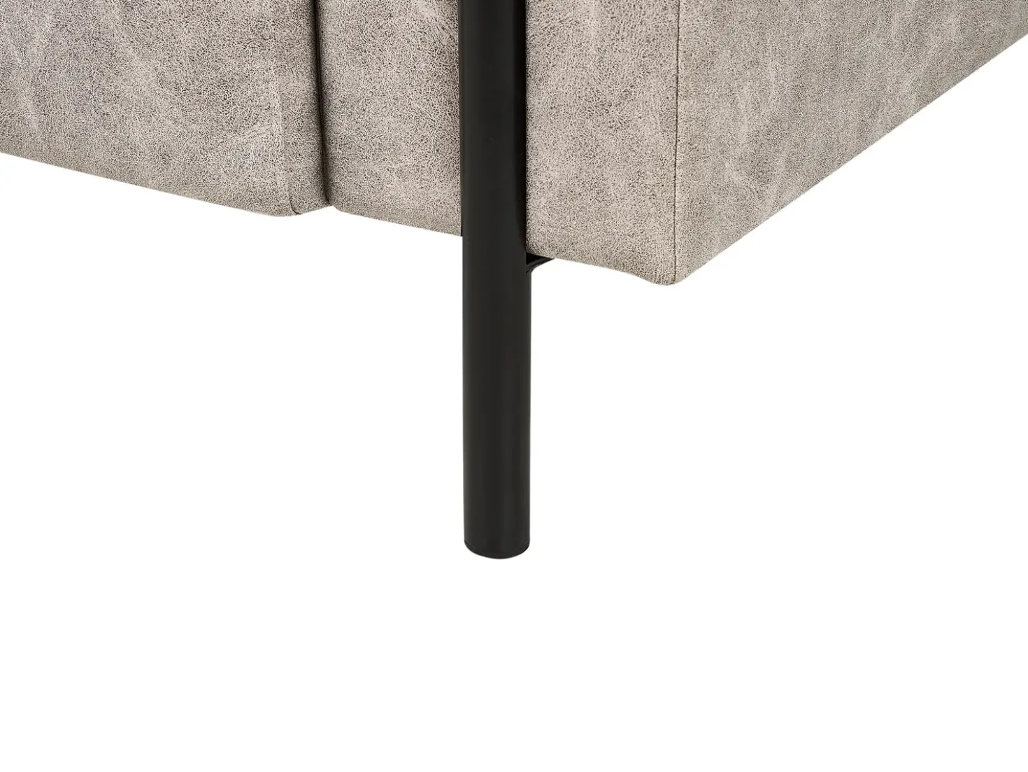 Set da salotto 4 posti ASKIM Tessuto Grigio chiaro