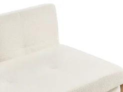 Set da salotto 3 posti EDLAND Bouclé Bianco con Panca