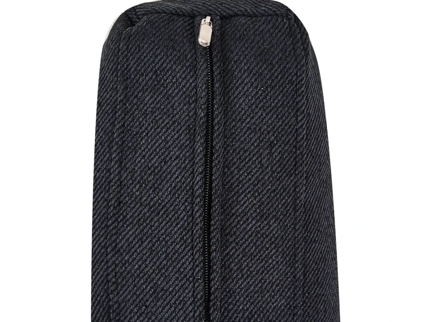 Set da salotto 3 posti EDLAND Tessuto Nero con Pouf