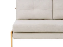 Set da salotto 3 posti EDLAND Tessuto Beige chiaro con Panca