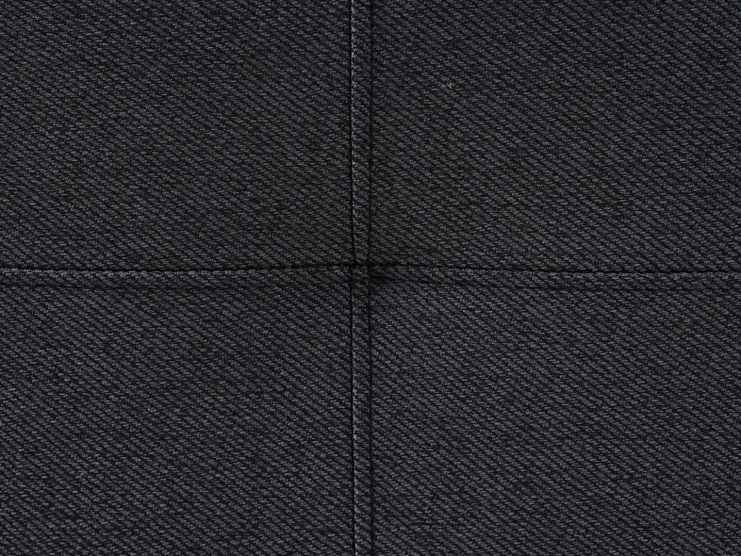 Set da salotto 3 posti EDLAND Tessuto Nero con Panca