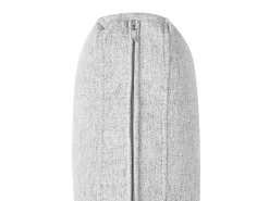Set da salotto 3 posti EDLAND Tessuto Grigio chiaro con Panca