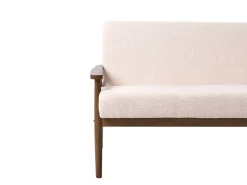 Set da salotto 6 posti ESRUM Bouclé Marrone scuro/Beige