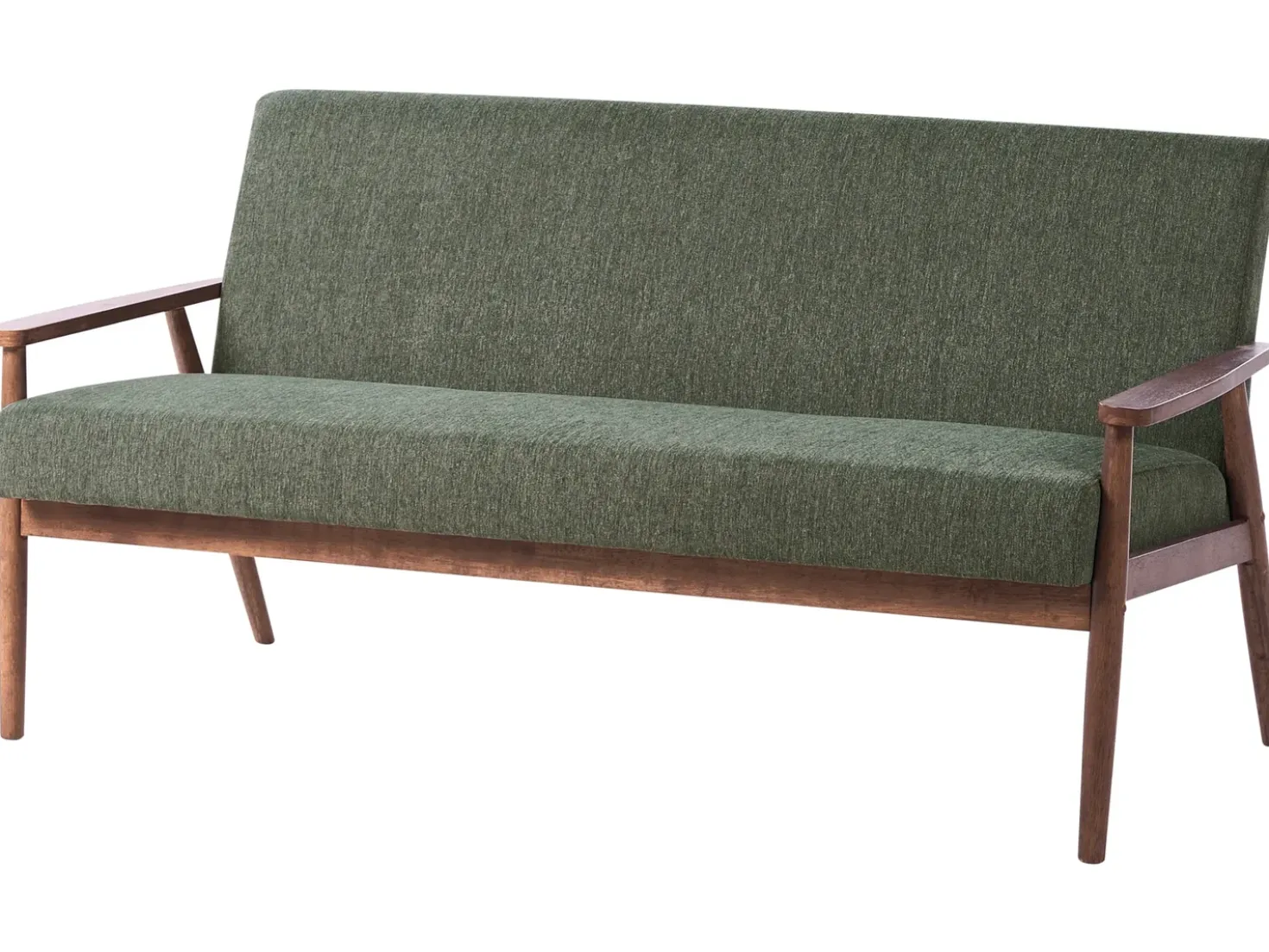 Set da salotto 6 posti ESRUM Tessuto Marrone scuro/Verde