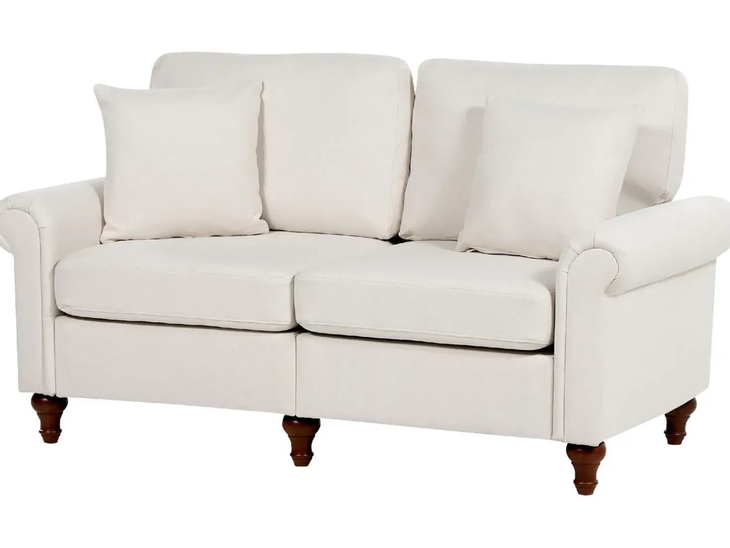 Set da salotto 5 posti GINNERUP Tessuto Beige chiaro