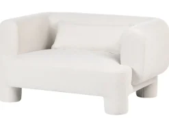 Set da salotto 6 posti HOGBO Tessuto Bianco con ottomana