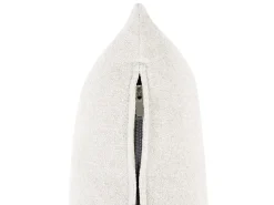 Set da salotto 6 posti HOGBO Tessuto Bianco con ottomana