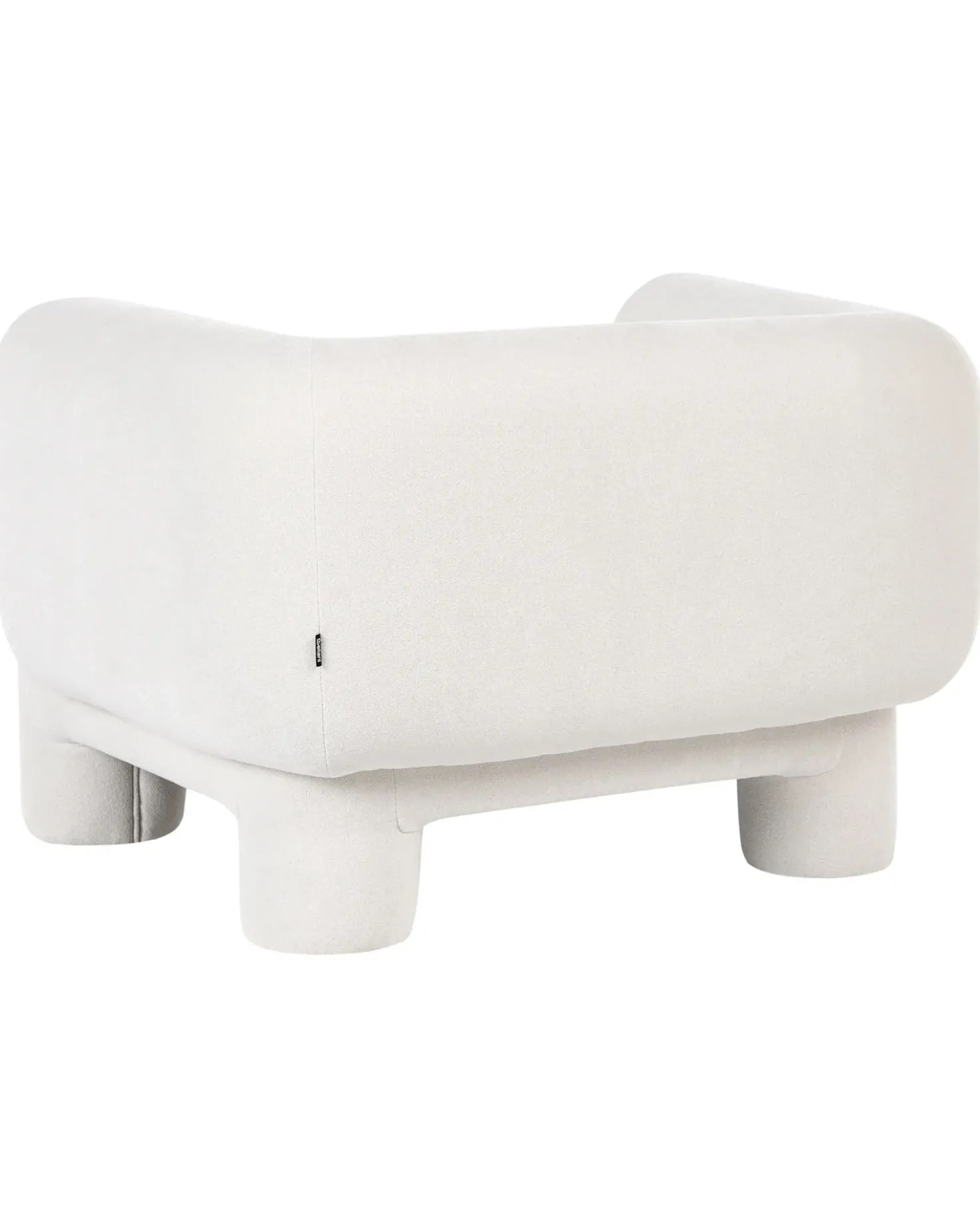 Set da salotto 6 posti HOGBO Tessuto Bianco con ottomana