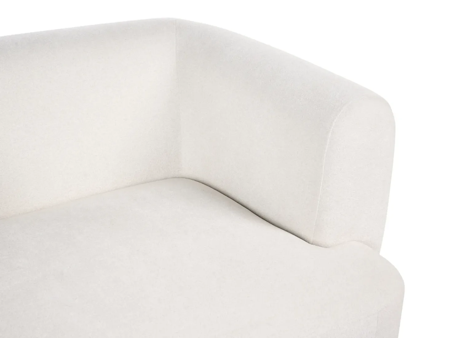 Set da salotto 6 posti HOGBO Tessuto Bianco con ottomana