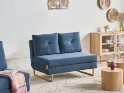 Set da salotto 6 posti JERSLEV Tessuto Blu