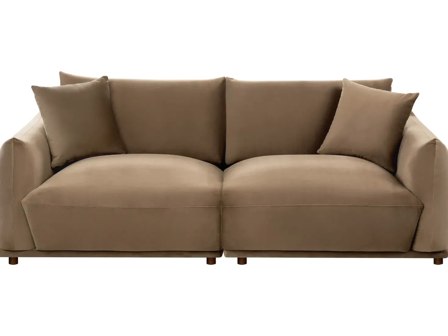 Set da salotto 5 posti JUBEK Velluto Marrone