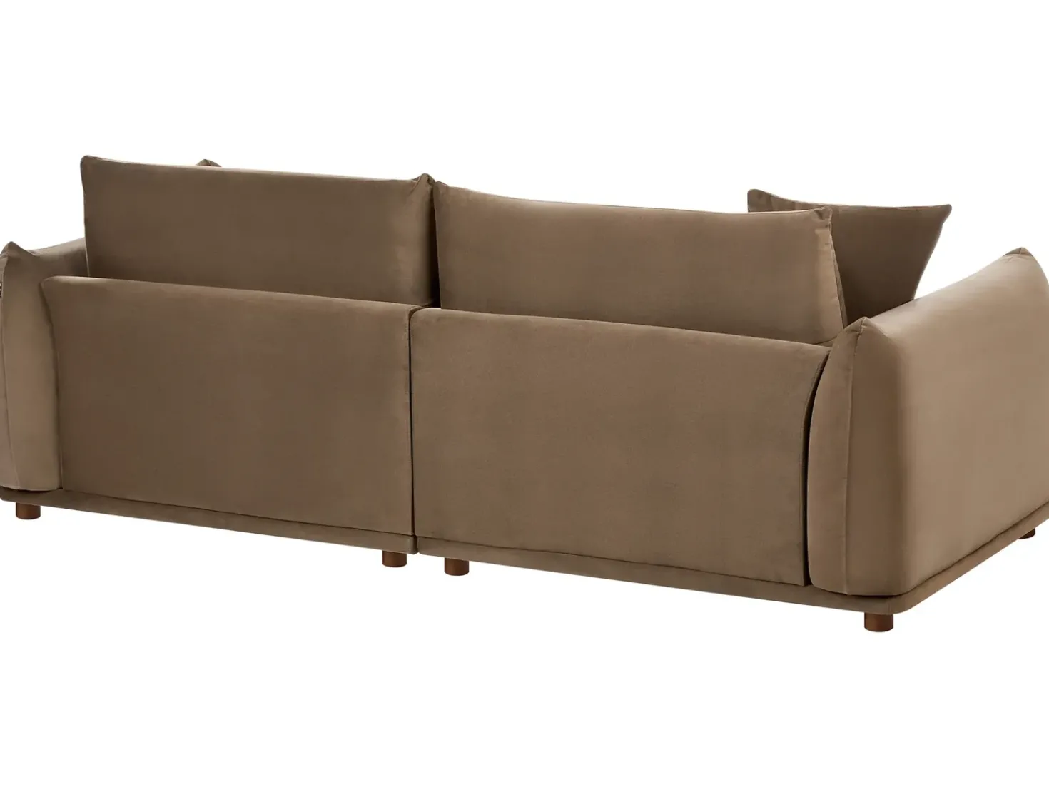 Set da salotto 5 posti JUBEK Velluto Marrone