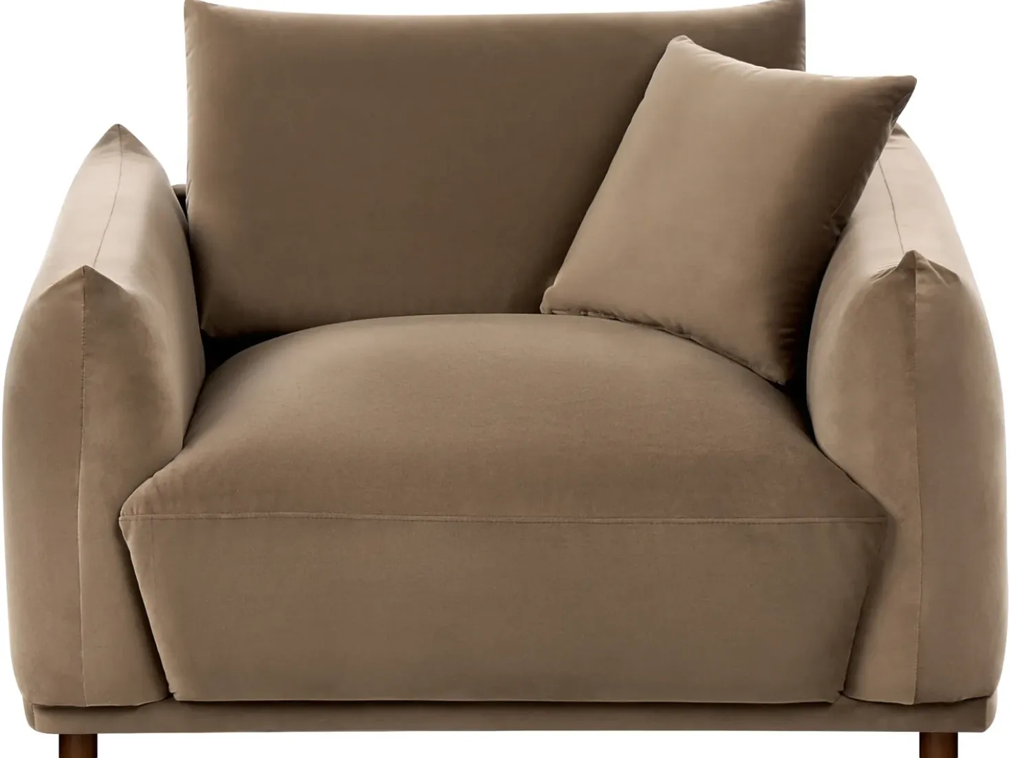 Set da salotto 5 posti JUBEK Velluto Marrone